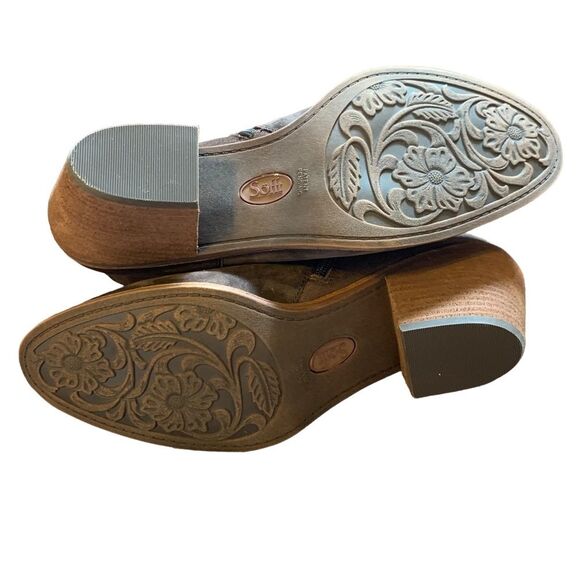 Söfft Dark Brown Espresso Tilton Women's Leather Heeled Booties Size 11 - Picture 9 of 13